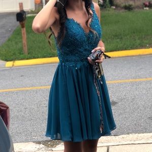 Homecoming green dress